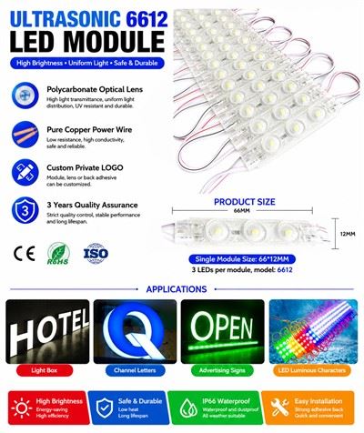 DMLED DC12V 1,5 Vt ultratovushli LED moduli